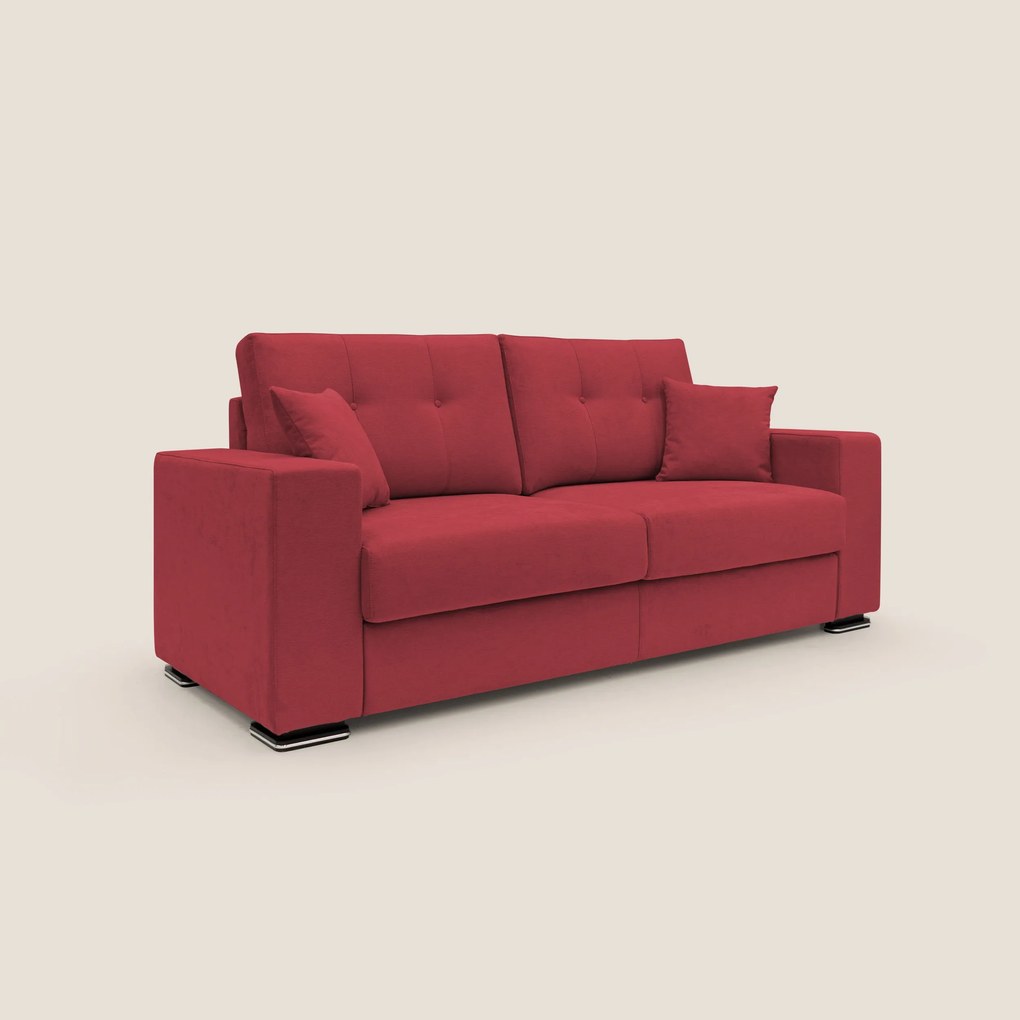 Giove divano in morbido tessuto impermeabile T02 rosso
