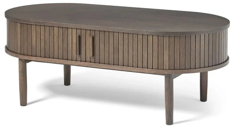 Tavolino da salotto colore naturale scuro effetto rovere 60x120 cm Meta – Unique Furniture