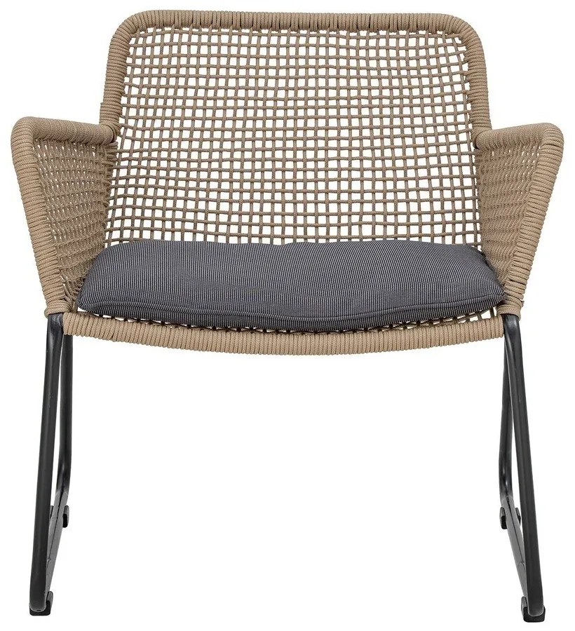 Poltrona da giardino grigia e beige Mundo - Bloomingville