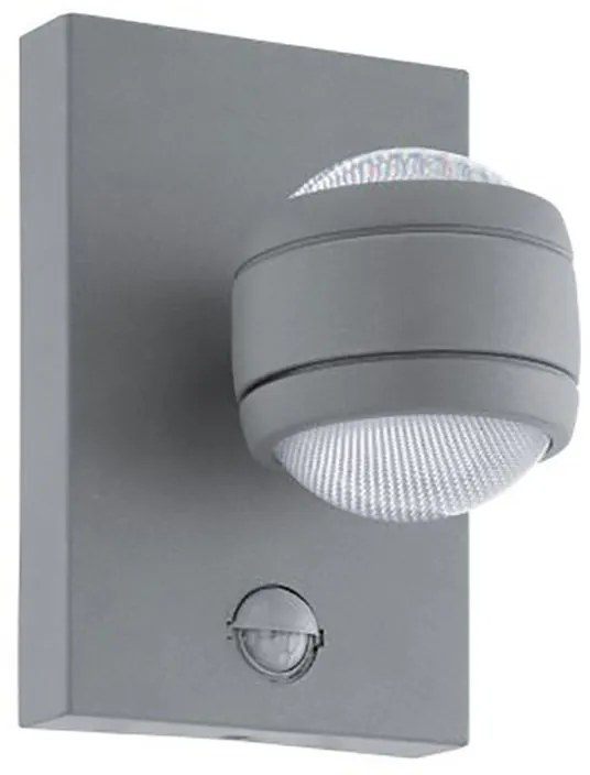 Applique Sesimba LED  in inox, grigio, 3.7W 560LM IP44 EGLO