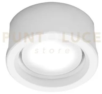 Filiatra faretto incasso 1 luce bordo bianco attacco gx53 d.8cm in ...