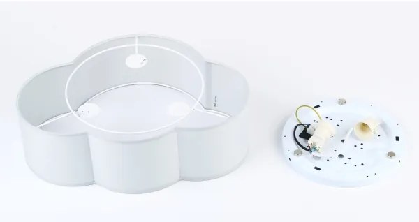 Brilagi - Plafoniera per bambini NIMBUS MINI 2xE27/15W/230V 31x43 cm grigio