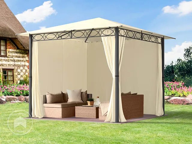 TOOLPORT Gazebo da giardino Paradise Premium crema, 3x3m - (300113)