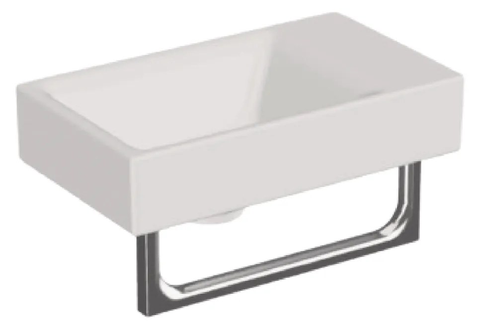 Lavabo D'Appoggio 40x23 Cm Bianco Lucido