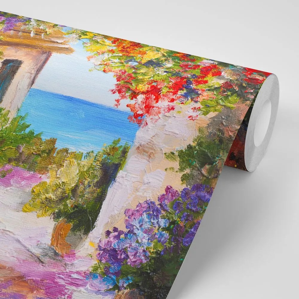 Carta da parati – Cottage costiero estivo