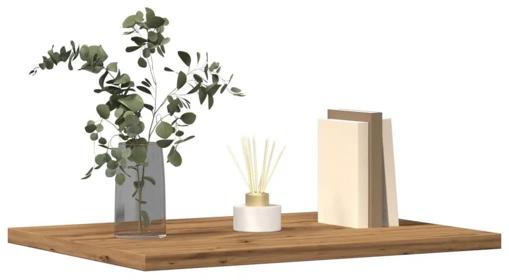 Ripiani Per Libreria 4 Pz Rovere 60x10x1,5 Cm Legno Multistrato /