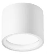 Plafoniera in alluminio tower 1xgx53 ip54 colore bianco 90x90x72mm ...