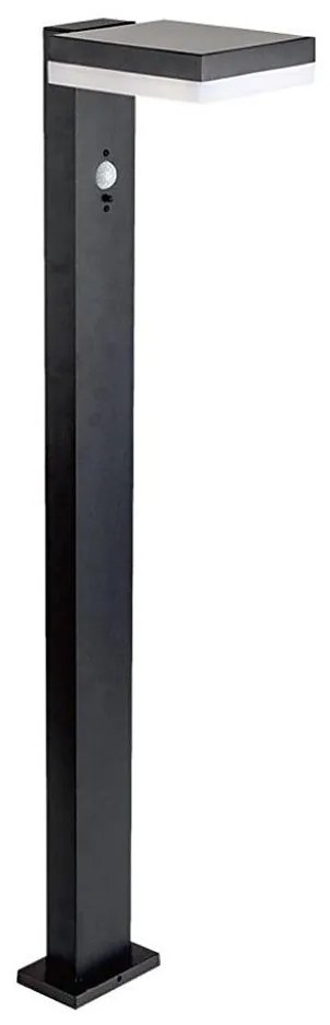 Lampada solare LED con sensore LED/2W/3,7V IP54 3000K quadrato nero