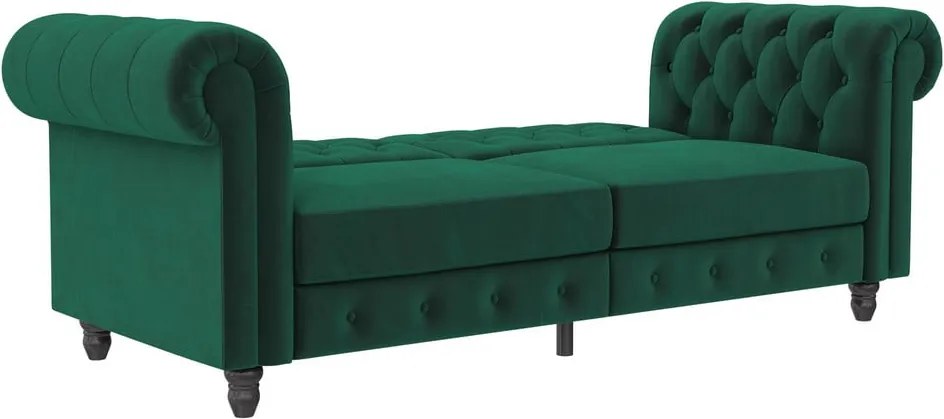 Divano in velluto verde scuro 236 cm Felix - Støraa