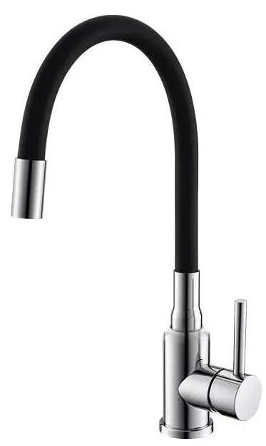 ALVEUS 1144427 - Rubinetto per lavello con braccio flessible MINTAS 34 cm cromo/nero