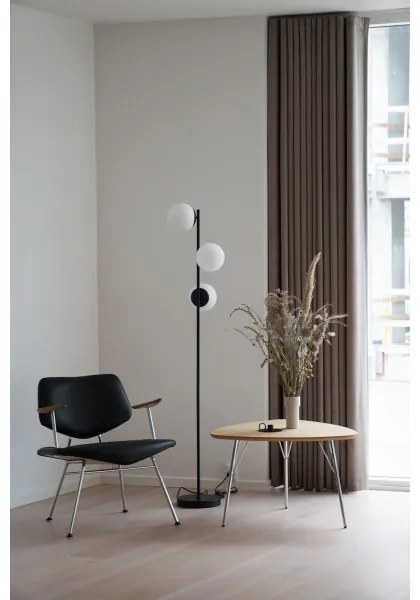 Nordlux - Lampada con piedistallo LILLY 3xE14/25W/230V nero