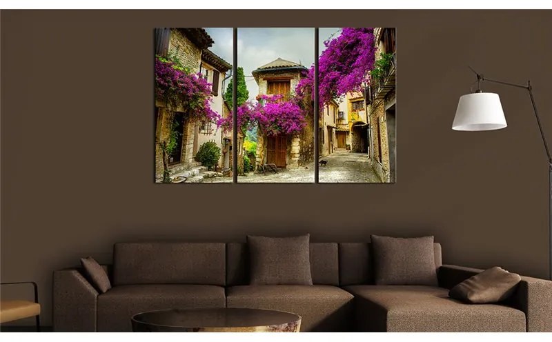 Quadro Incantevole vicolo  Colore Marrone, Dimensioni e Misure 90x60