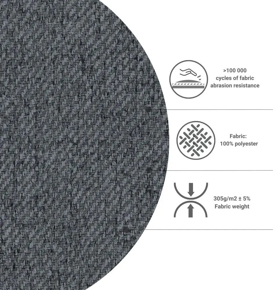 Divano letto angolare grigio (variabile) Homely Tommy - Miuform