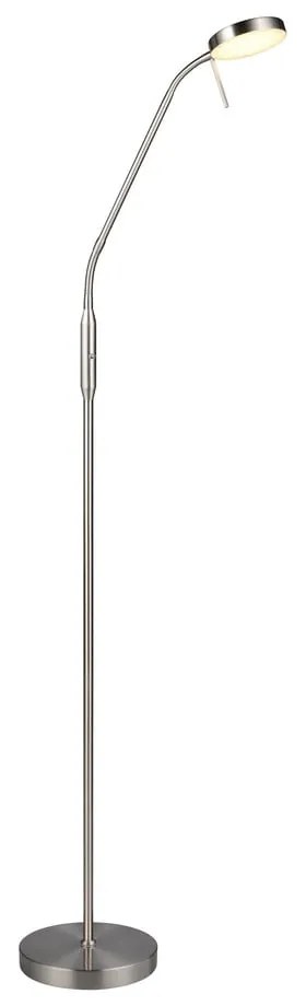 Lampada da terra argentata (altezza totale 160 cm) Moreno – Reality