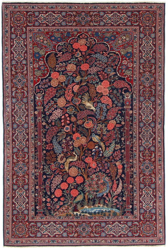 Kashan Tappeto persiano 150x200 (Iran) Annodato A Mano