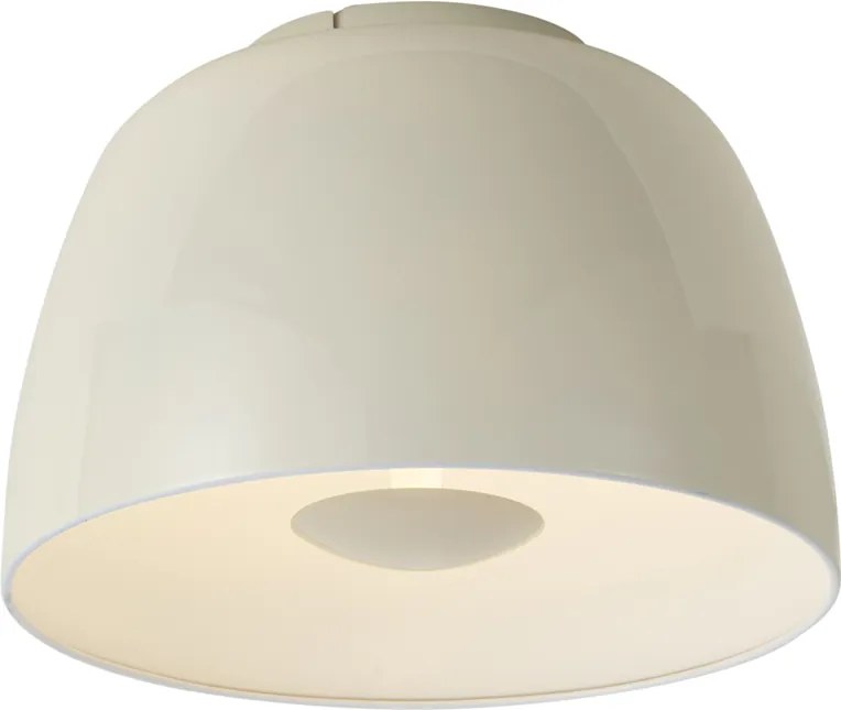 Plafoniera retrò beige con interno bianco e LED dimmerabile a 3 fasi - Vera
