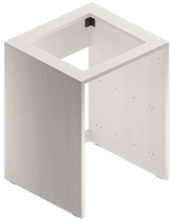 Mobile lavanderia Jnka in truciolare legno noce P 66 x L 70 x H 92 cm