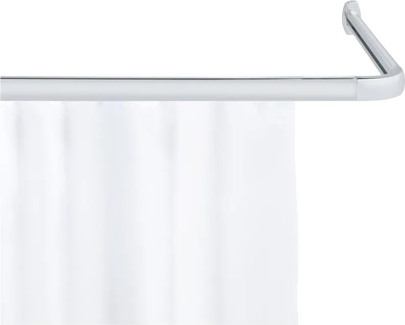 Asta per tende da doccia in argento lucido Era - Wenko