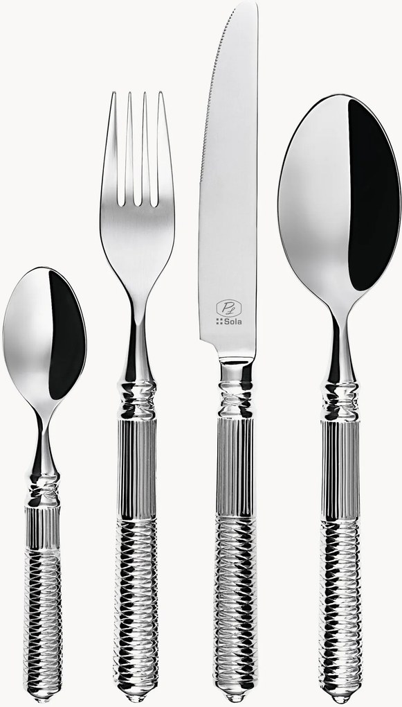 Set di 24 posate Platinum, 6 persone