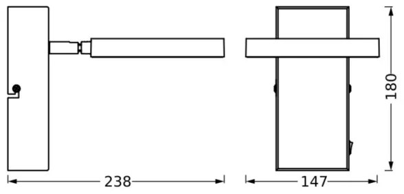 Ledvance -Luce Spot da parete a LED DECOR SATURN LED/11W/230V 3000/4200/6500K