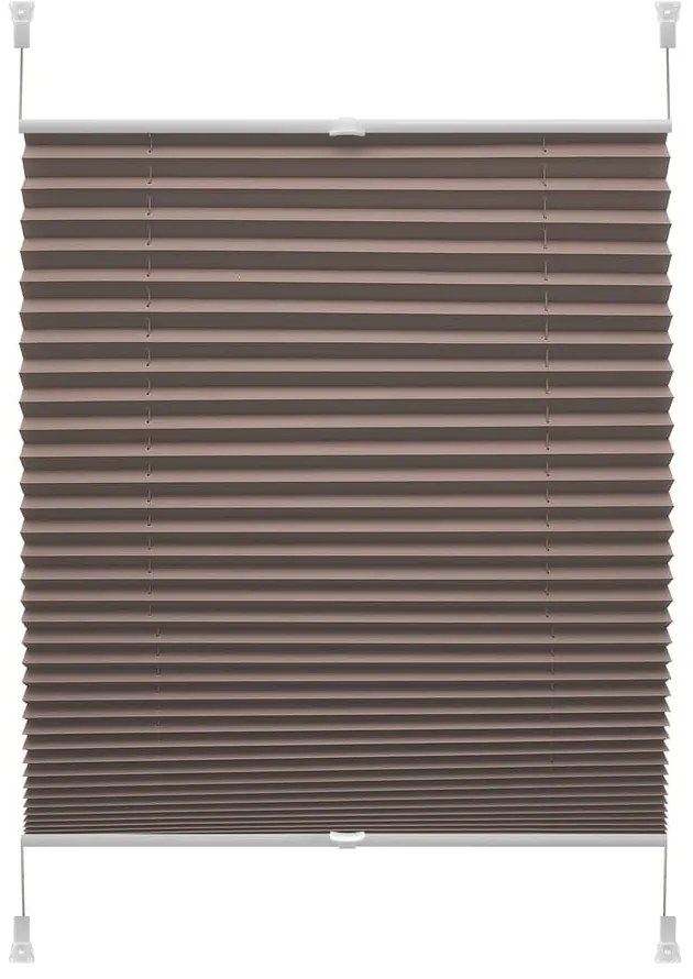 Tenda a pacchetto marrone 42,5x150 cm Plisé Verona – Gardinia