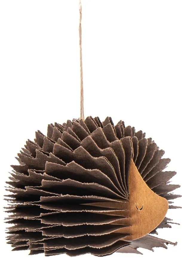 Decorazione per albero di natale in carta fatta a mano 10 cm Honeycomb Hedgehog – Sass & Belle