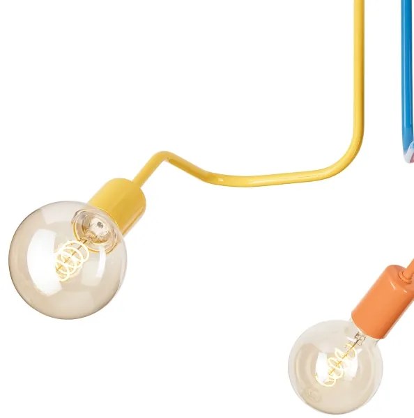 Lampadario a plafone MATYLDA 3xE27/60W/230V colorato
