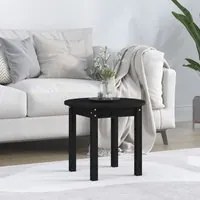 Tavolino da Salotto Nero 45x40 cm in Legno Massello di Pino cod mxl 5537