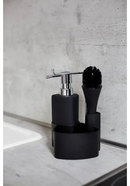 WENKO 3620117800 - Dispenser di sapone FESTIVAL 10x18 cm nero