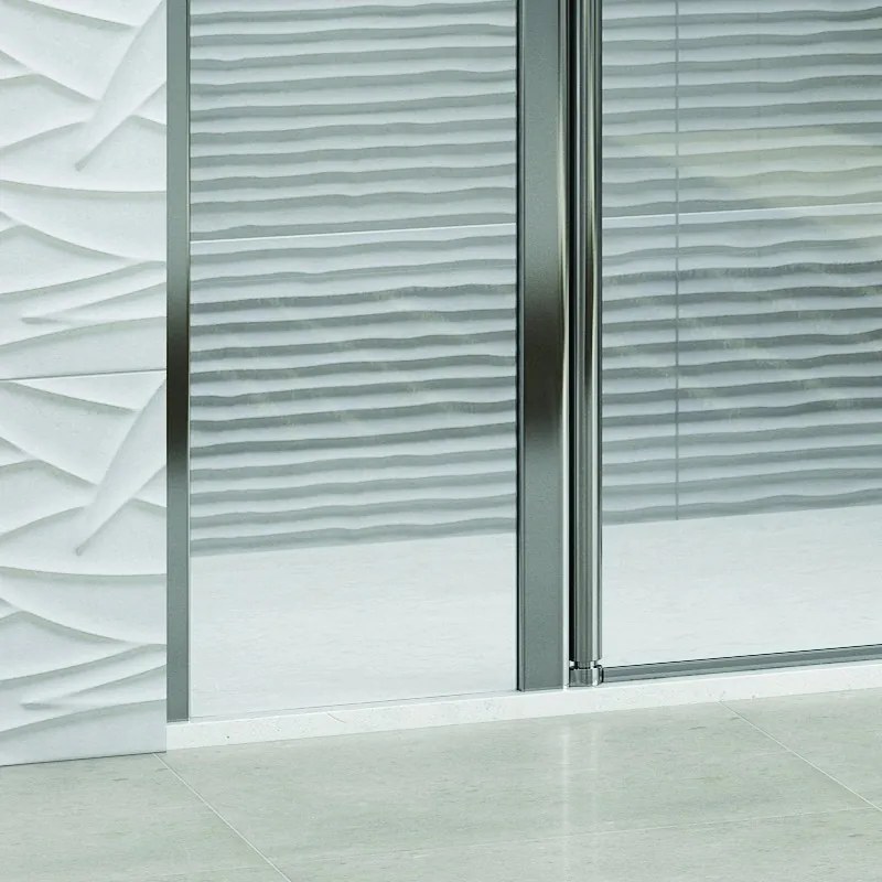 Porta doccia 110cm battente con 2 fissi KPX6000 - KAMALU
