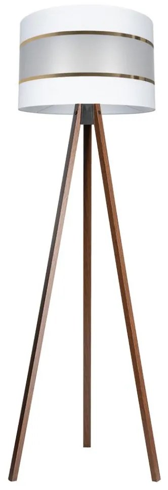 Lampada con piedistallo CORAL 1xE27/60W/230V marrone/bianco/oro