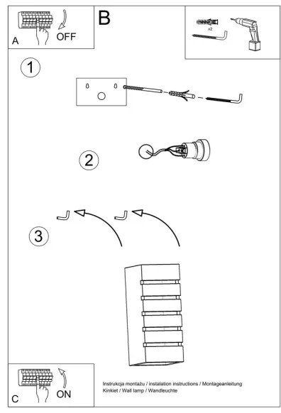 Applique SAMIR 1xE27/60W/230V bianco