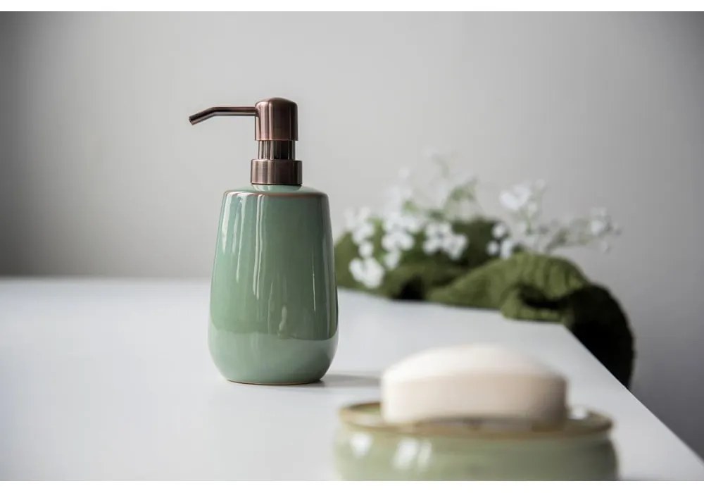 Distributore di sapone in ceramica verde Sirmione - Wenko
