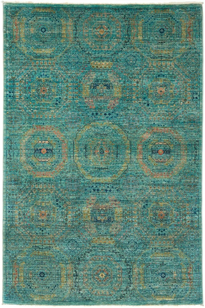 Mamluk Tappeto 130 x 190 Grigio (Pakistan) Annodato A Mano