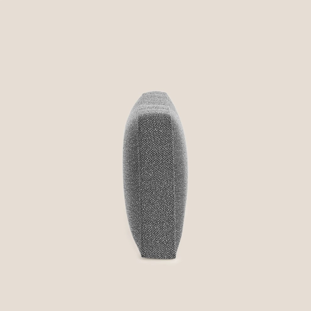 Nettuno cuscino schienale realizzato in tessuto bouclè impermeabile T07 antracite