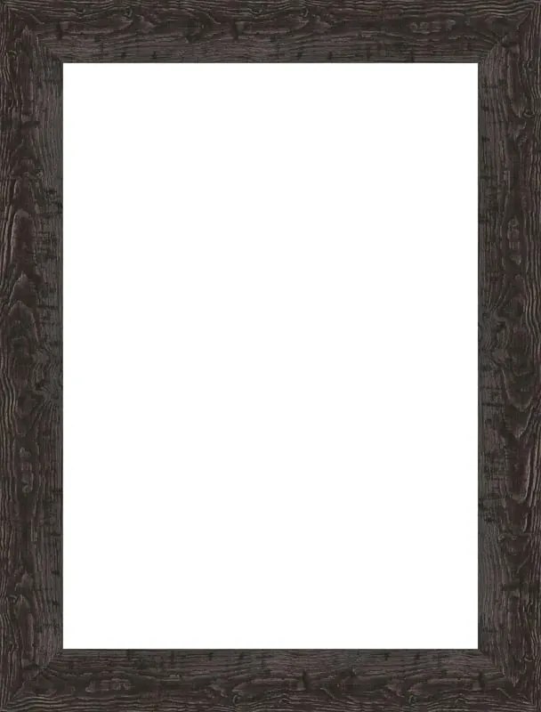 Cornice50x70 cm in legno marrone opaco Raia