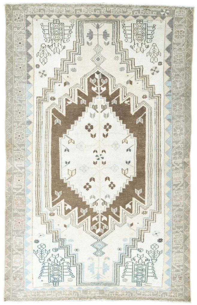 Hamedan Tappeto 200 x 120 Beige (Iran) Annodato A Mano