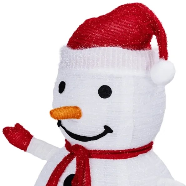 Aigostar - Decorazione natalizia LED per esterni 50xLED/3xAA 0,7m IP44 pupazzo di neve