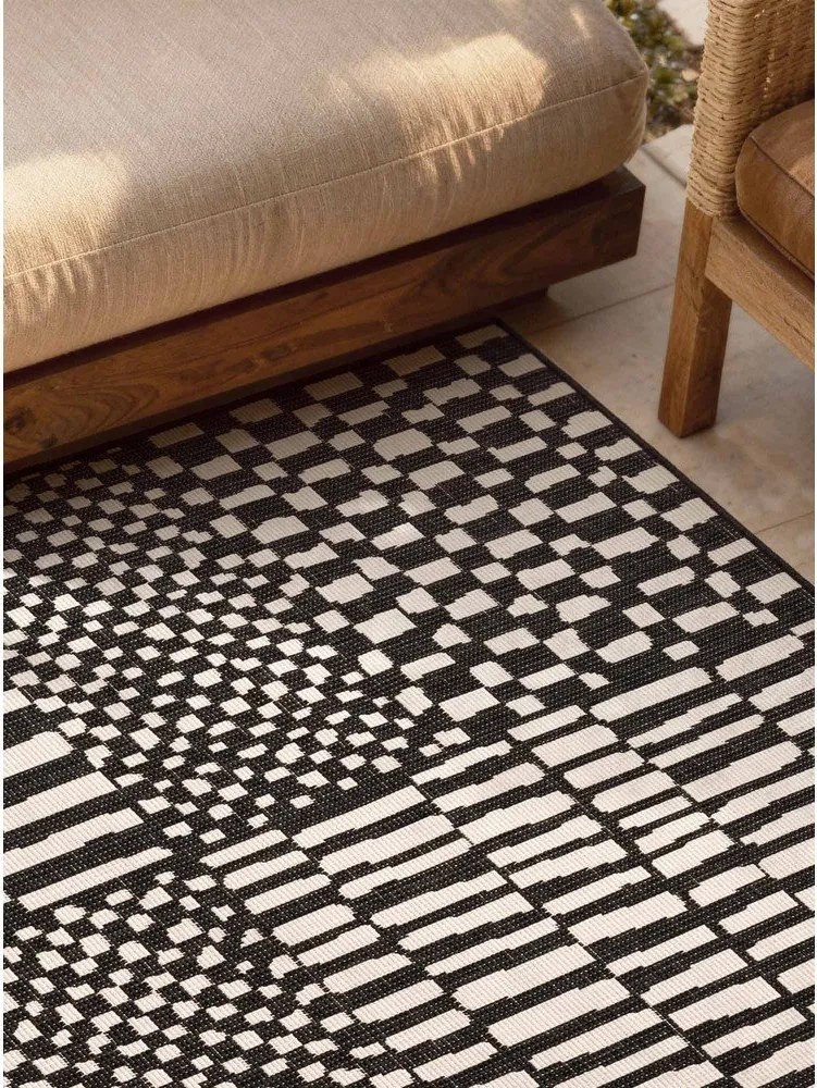 Tappeto da interno/esterno nero/color crema 120x170 cm Haringey Barkham – Ted Baker