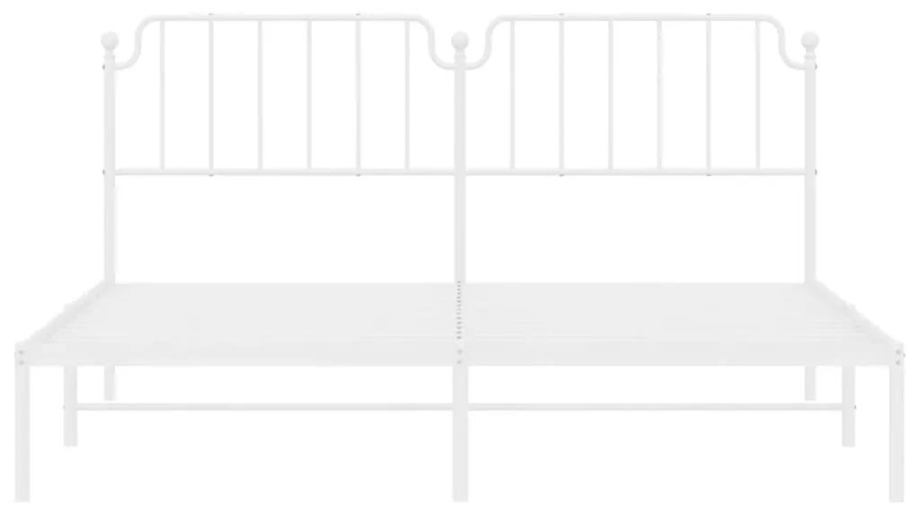 Giroletto con testiera metallo bianco 180x200 cm