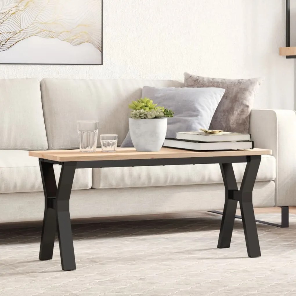 Telaio Gambe A Y Per Tavolino Da Salotto 90x30x43 Cm İn Acciaio /