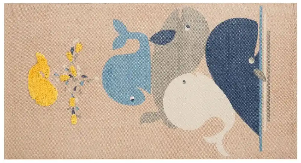 Tappeto per bambini cotone multicolore 60 x 90 cm MADURAJ 