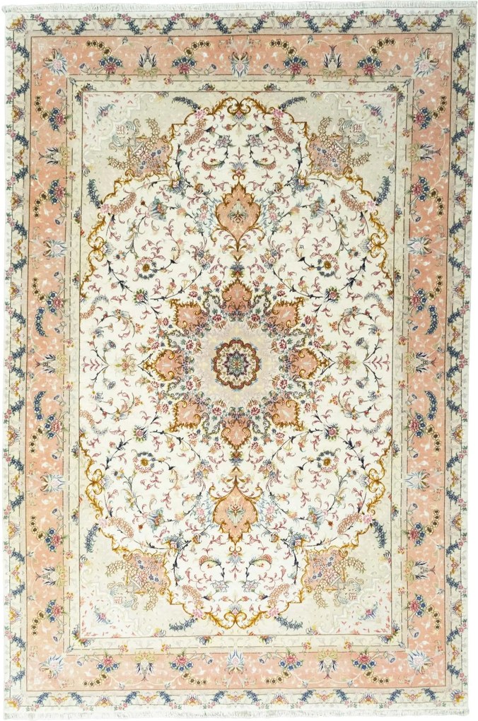 Tabriz Tappeto persiano 300x200 Beige (Iran) Annodato A Mano
