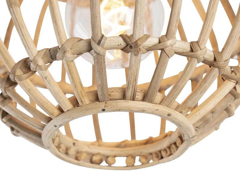 Lampada da soffitto in bambù rustico 30 cm - Canna