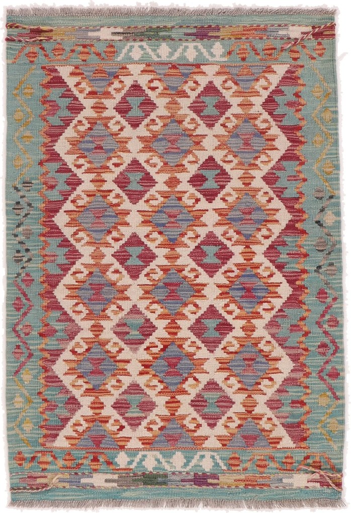 Kilim Tappeto 80x120 (Afghanistan) Tessuto A Mano
