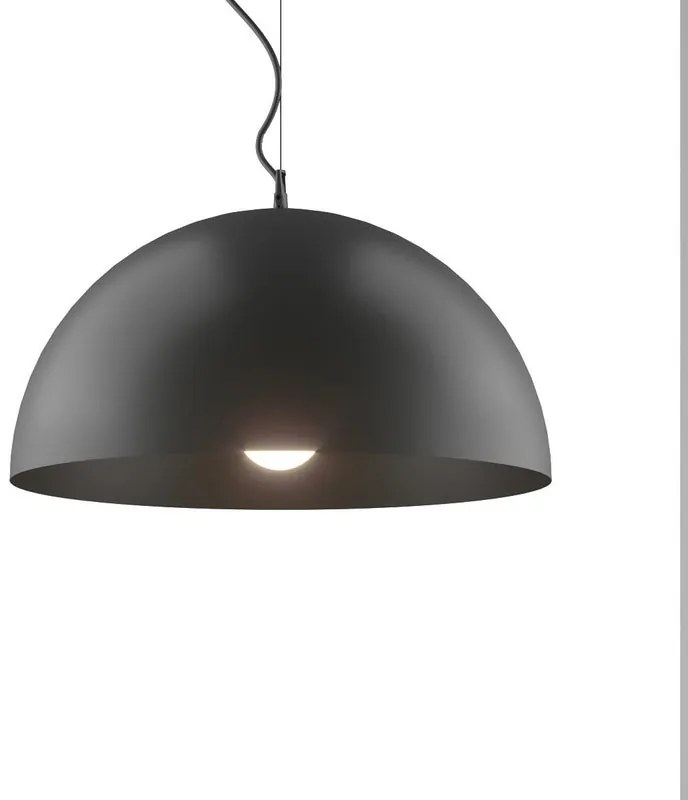 Lampadario Design Emisfero nero  E27 Ø50cm