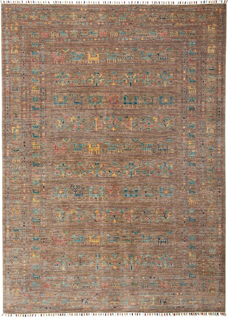 Samarkand Tappeto orientale 170x230 Marrone (Pakistan) Annodato A Mano