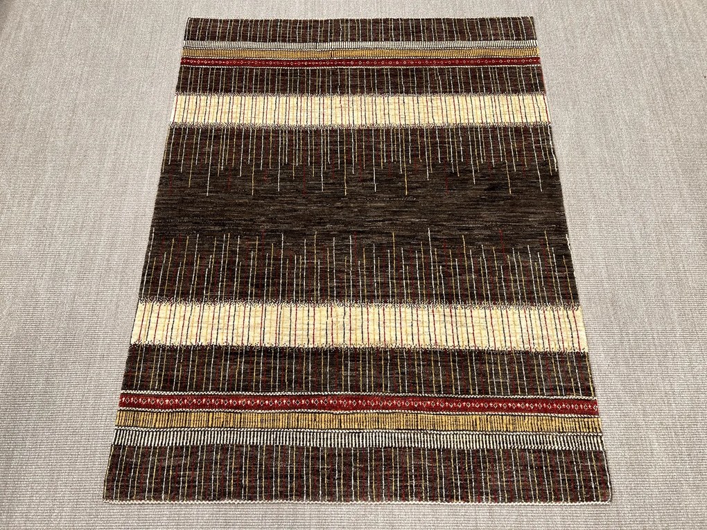 Loribaft Tappeto 150 x 200 Marrone (Iran) Annodato A Mano