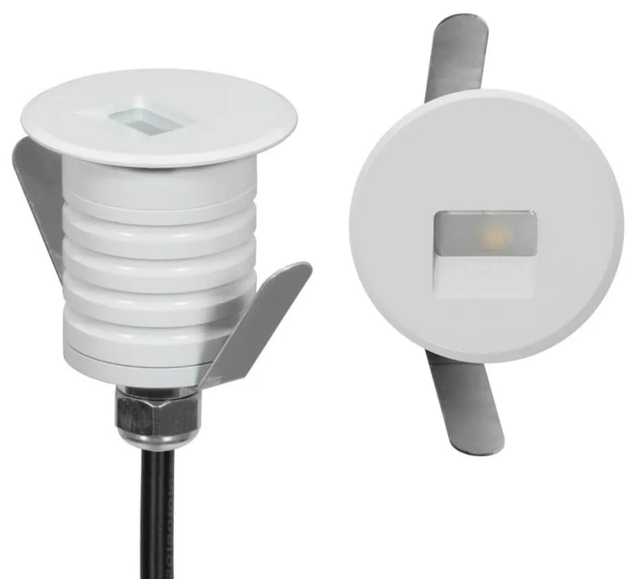 Faretto LED Bianco 1W IP67 Professional LED OSRAM - per Gradini Colore  Bianco Caldo 2.700K