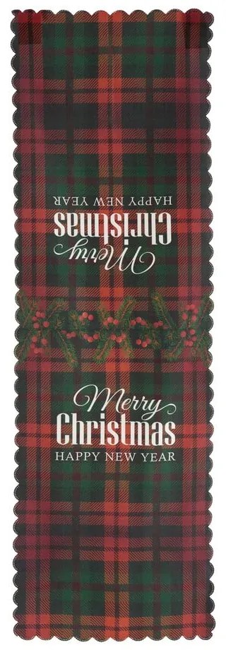 Set di 4 federe natalizie e runner da tavola Tartan Christmas - Minimalist Cushion Covers